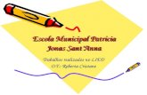 Escola Municipal Patrícia Jonas Sant’Anna Trabalhos realizados no LIED O.T.: Roberta Cristane.