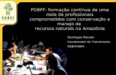 PDBFF: formação contínua de uma rede de profissionais comprometidos com conservação e manejo de recursos naturais na Amazônia Domingos Macedo Coordenador.