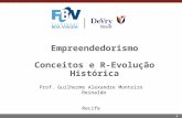 1 Empreendedorismo Conceitos e R-Evolução Histórica Prof. Guilherme Alexandre Monteiro Reinaldo Recife.