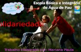 Solidariedade Disciplina de Cidadania Trabalho Elaborado por: Mariana Paula Amaral Silva nº13 8ªB.