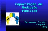 Capacitação em Mediação Familiar Deisemara Turatti Langoski 2013.