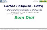 Coordenação de Prestação de Contas - COPCO Adalberto Cardoso Viana Cartão Pesquisa - CNPq Manual de Solicitação e Utilização .