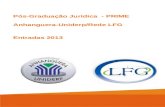 Pós-Graduação Jurídica - PRIME Anhanguera-Uniderp/Rede LFG Entradas 2013.