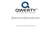 Sistemas Operacionais Prof. Renato Bianchin. O que é um S.O? Um sistema operacional é o conjunto de programas que torna possível operações (interface)