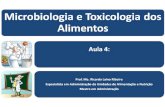 Microbiologia e Toxicologia dos Alimentos Aula 4: Prof. Me. Ricardo Laino Ribeiro Especialista em Administração de Unidades de Alimentação e Nutrição Mestre.