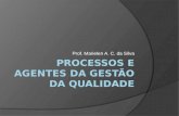 Prof. Marielen A. C. da Silva. Qualidade  Características próprias;  Imensidade de agentes para viabilizá-la;  Técnicos – gerentes da qualidade.