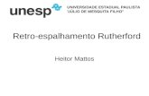 Retro-espalhamento Rutherford Heitor Mattos. 1. Introdução Retro-espalhamento Rutherford- partículas mono energéticas de um feixe de íons, ao colidirem.