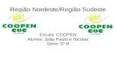 Região Nordeste/Região Sudeste Escola: COOPEN Alunos: João Paulo e Nicolas Série: 5º B.
