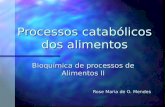 Processos catabólicos dos alimentos Bioquímica de processos de Alimentos II Rose Maria de O. Mendes.