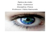 Óptica da visão Semi - Extensivo Disciplina: Física Professor: Fábio Raimundo.