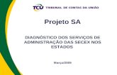 Projeto SA DIAGNÓSTICO DOS SERVIÇOS DE ADMINISTRAÇÃO DAS SECEX NOS ESTADOS Março/2009.