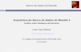Banco de Dados do Moodle Arquitetura do Banco de Dados do Moodle 3 Análise sobre Mudança da Estrutura Lino Vaz Moniz linovazmoniz@gmail.com linovazmoniz@gmail.com.
