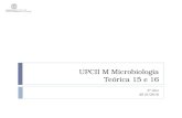 UPCII M Microbiologia Teórica 15 e 16 2º Ano 2015/2016.