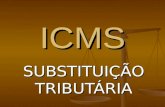 ICMS SUBSTITUIÇÃO TRIBUTÁRIA. CONCEITOS GERAIS CONCEITO CONCEITO LEI LEI OBJETIVO / FACILIDADES OBJETIVO / FACILIDADES