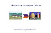 Sistemas de Drenagem Urbana Professor Augusto Hosanna.