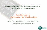 Estratégias de Comunicação e Mídias Eletrônicas Histórico e Contexto de Marketing Profa. Martha C Cruz Gabriel marthaccg@anhembi.br.