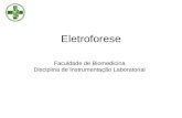 Eletroforese Faculdade de Biomedicina Disciplina de Instrumentação Laboratorial.
