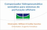 Compensador hidropneumático semiativo para sistemas de perfuração offshore Mestrando: William H Cuellar Sanchez Orientador: Eugenio Fortaleza.