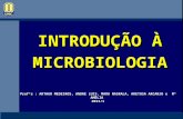 INTRODUÇÃO À MICROBIOLOGIA Profºs : ARTHUR MEDEIROS, ANDRE LUIS, MARA NASRALA, ARETUSA ARCANJO e Mª AMÉLIA 2013/1.