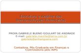 Estrutura e Análise das Demonstrações Financeiras PROFA.GABRIELE BUENO GOULART DE ANDRADE PROFA.GABRIELE BUENO GOULART DE ANDRADE E-mail: gabriele.maville@terra.com.br.