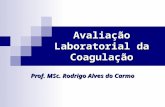 Avaliação Laboratorial da Coagulação Prof. MSc. Rodrigo Alves do Carmo.