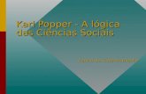 Karl Popper - A lógica das Ciências Sociais Teoria do Conhecimento.