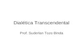 Dialética Transcendental Prof. Suderlan Tozo Binda.