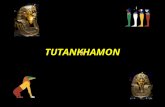 TUTANKHAMON Nascido com o nome de Tutankhaton – a imagem viva do Deus Aton - as origens do rei são ainda misteriosas, mesmo que numerosos especialistas.