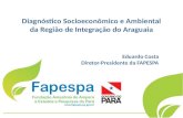 Diagnóstico Socioeconômico e Ambiental da Região de Integração do Araguaia Eduardo Costa Diretor-Presidente da FAPESPA.