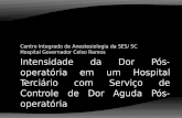 Centro Integrado de Anestesiologia da SES/ SC Hospital Governador Celso Ramos.