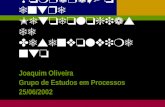 Joaquim Oliveira Grupo de Estudos em Processos 25/06/2002 Comparação entre Metodologias de Desenvolvimento.