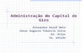 Administração do Capital de Giro Alexandre Assaf Neto César Augusto Tibúrcio Silva Ed. Atlas 3a. edição.