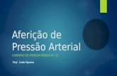 Aferição de Pressão Arterial CADERNO DE ATENÇÃO BÁSICA N° 15 Prof. Carla Figueira.