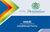 INGLÊS Ensino Fundamental, 8º Ano Conditional Forms.