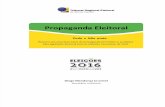 Pode x Não Pode - Propaganda Eleitoral 2016