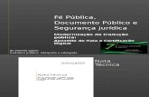 Fé pública, documento público e segurança jurídica