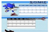 Calendário Sonic