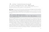 RICUPERO Et Al. Crise Internacional e Seu Impacto No Brasil