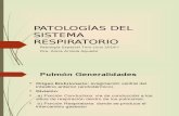 PATOLOGIAS Del Sistema Respiratorio
