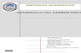 Solucionario Del examen Parcial - Metodos Numericos -Grupo 4
