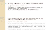 Patrones Arquitectura en Dllo SW Arquitectura SW 3 2