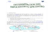Calculo Del Hepicentro y Hipocentro