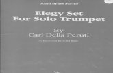 Sem Acompanhamento Peruti, Carl Della Elegy Set for Solo Trumpet