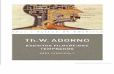 Adorno Theodor Escritos Filosoficos Tempranos 1973 Akal Editores