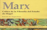 K. Marx - Critica de La Filosofia Del Estado de Hegel.