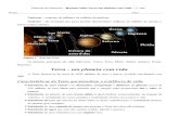 Resumo sobre Terra um planeta com Vida - Características que lhe permitem ter vida - CN - 7.º ano