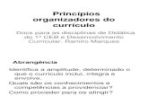 Princípios organizadores do currículo