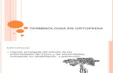 Terminologia en Ortopedia 1