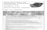 Perito Criminal Federal - Área 14 -  Farmácia - CESPE 2004 - Resolução Comentada