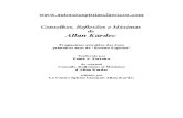 Allan Kardec - Conselhos Reflexões e Máximas de Allan Kardec
